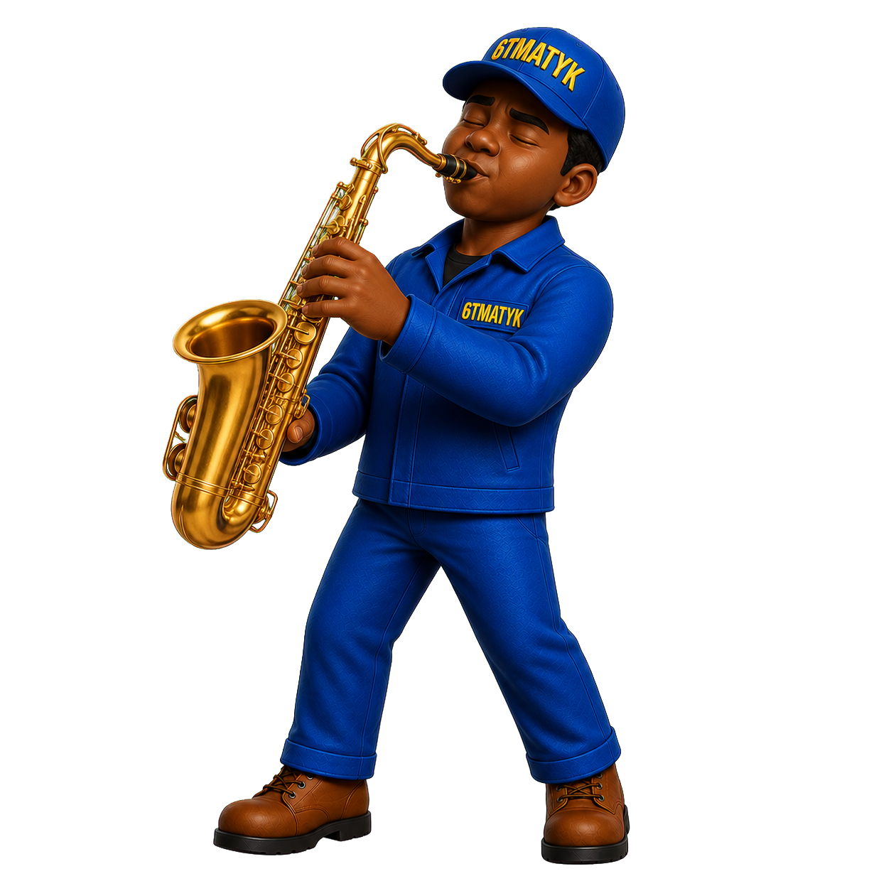 Mascotte saxophoniste 6TMATYK